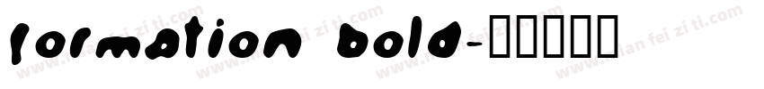 Formation Bold字体转换